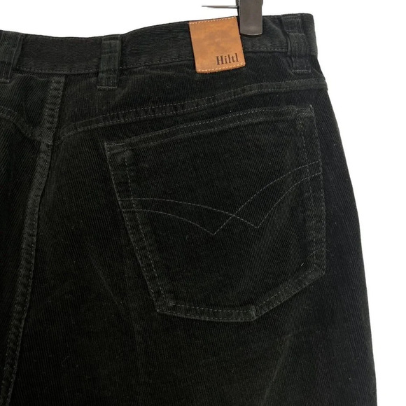 Hiltl Mens Black Corduroy Straight Leg Pants Size 38x29 - Picture 3 of 7